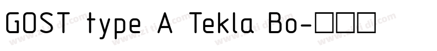 GOST type A Tekla Bo字体转换